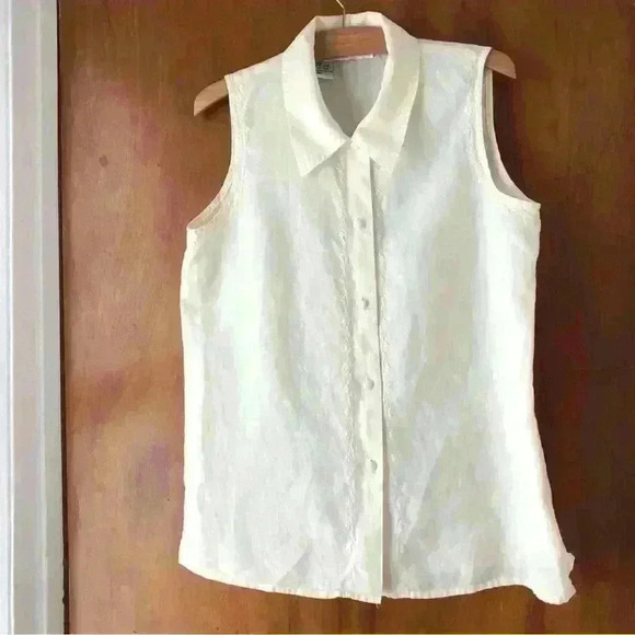 Ivory Linen Shirt - Picture 1 of 6